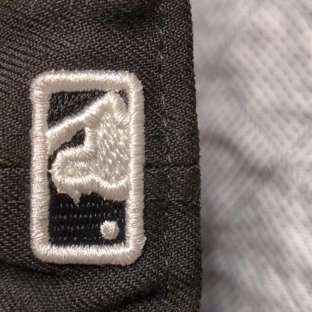 New Era Black Cap with White Embroidered Logo - Picture 12 of 16
